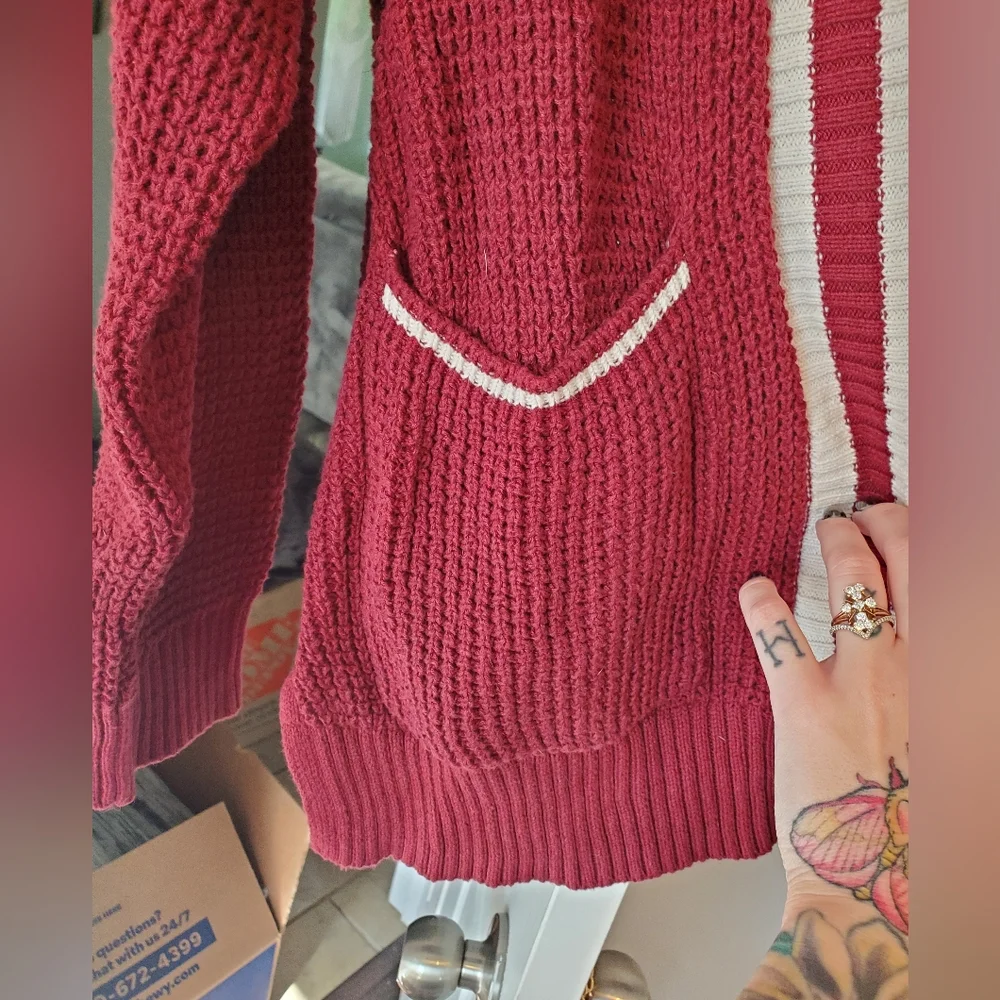 Universal Thread Knit Collegiate Cardigan - Picture 7 of 9